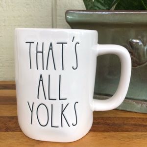 Rae Dunn “THAT’S ALL YOLKS” mug